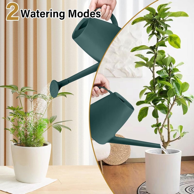 VKPLITE Plant Watering Can - Plastic Indoor and Outdoor - 1/2 Gallon - Blackish Green - Image 3